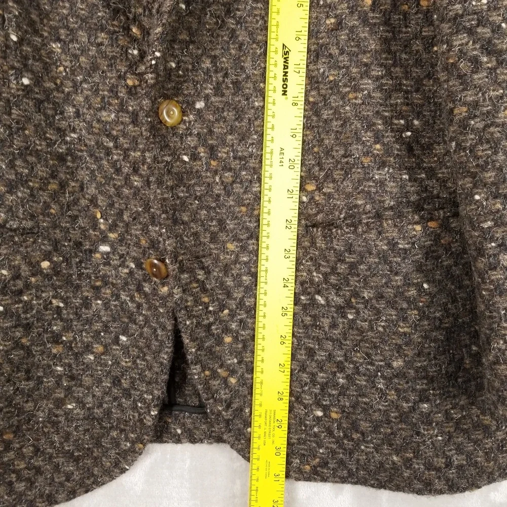 Manuel Ritz Pipo Sport Coat Men Brown Alpaca Wool Textured Jacket Rugged Outdoor